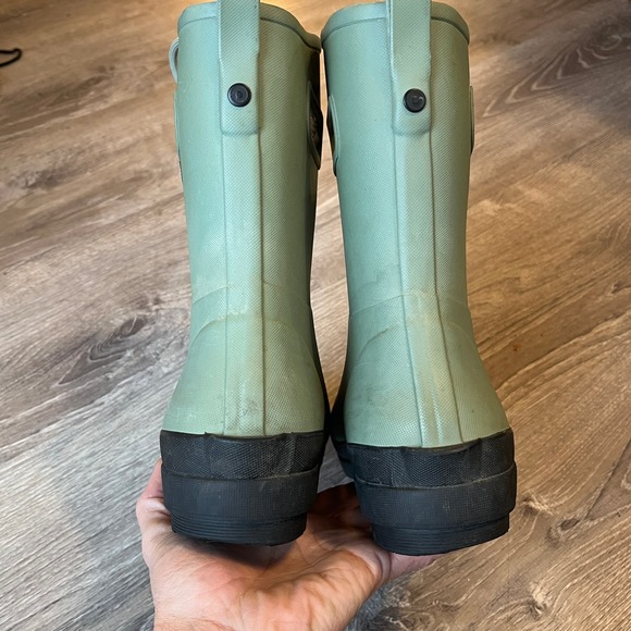 Bogs Amanda II Plush Lace Up Waterproof Boots Faux Fur Jade Green Women 10 EU 41 - Picture 7 of 12